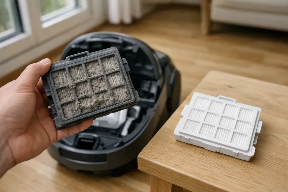 Motorfilter und Abluftfilter mitwechseln